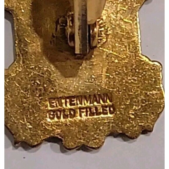 Vintage Entenmann Gold Filled Cufflinks Nautical Theme Enamel Ornate 1/20 12k - Picture 6 of 6